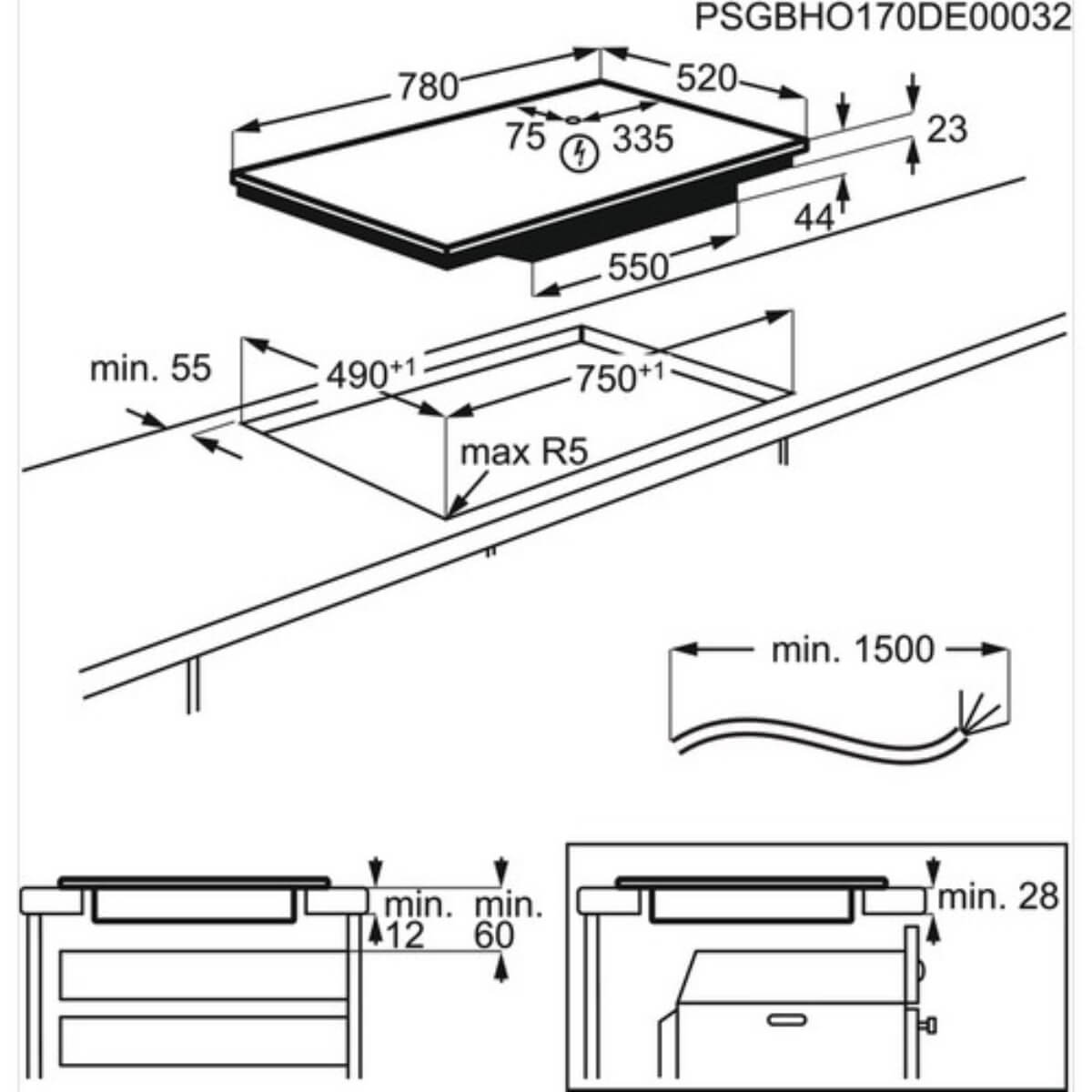Варочная поверхность индукционная ELECTROLUX EIS8648