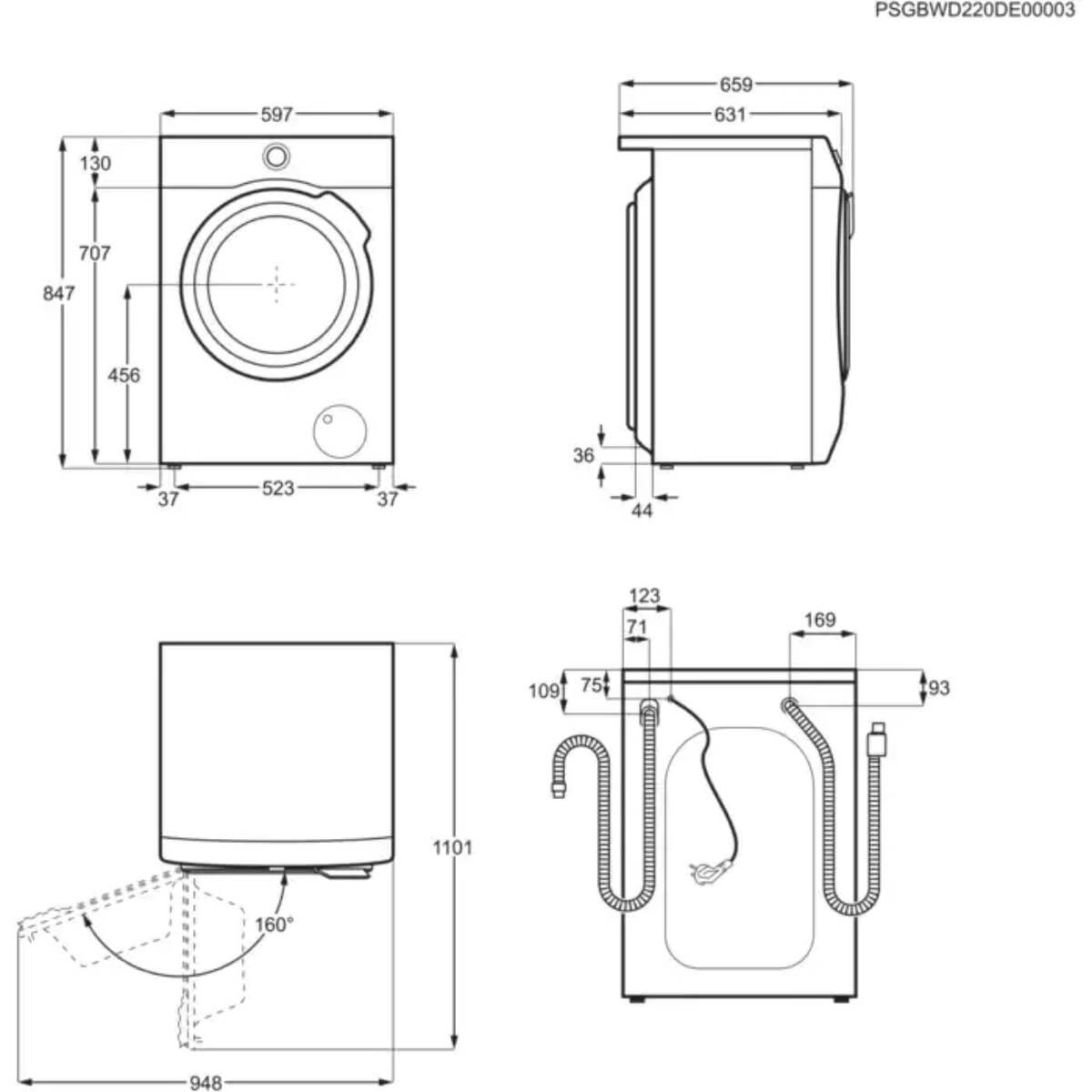 Стиральная машина с сушкой ELECTROLUX EW8W261BU