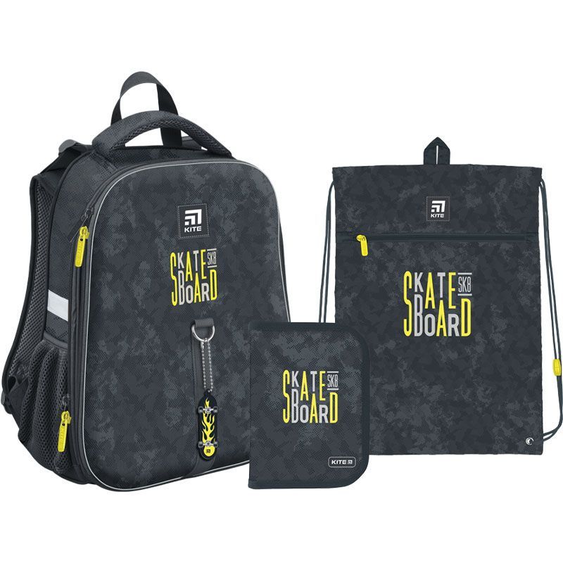 Набор рюкзак+пенал+сумка для об. Kite 531M Skateboard