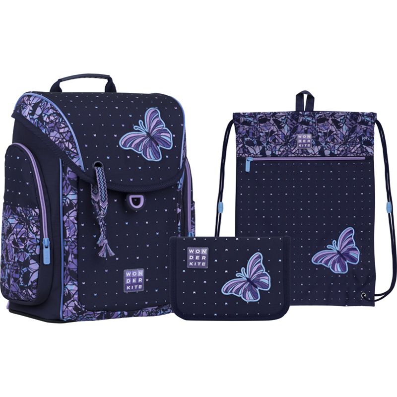 Набор рюкзак + пенал + сумка для обуви WK 583 Butterfly