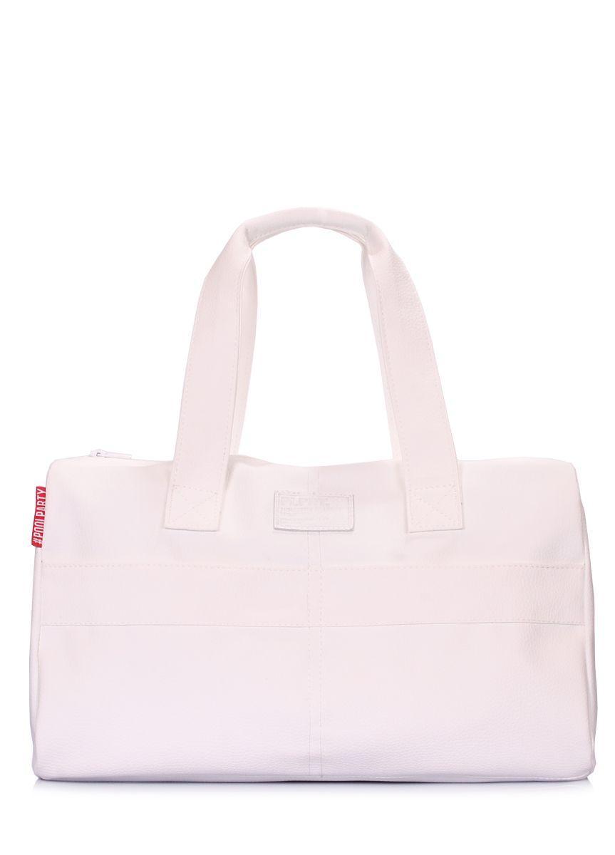 Белая повседневная сумка POOLPARTY Sidewalk из искусственной кожи