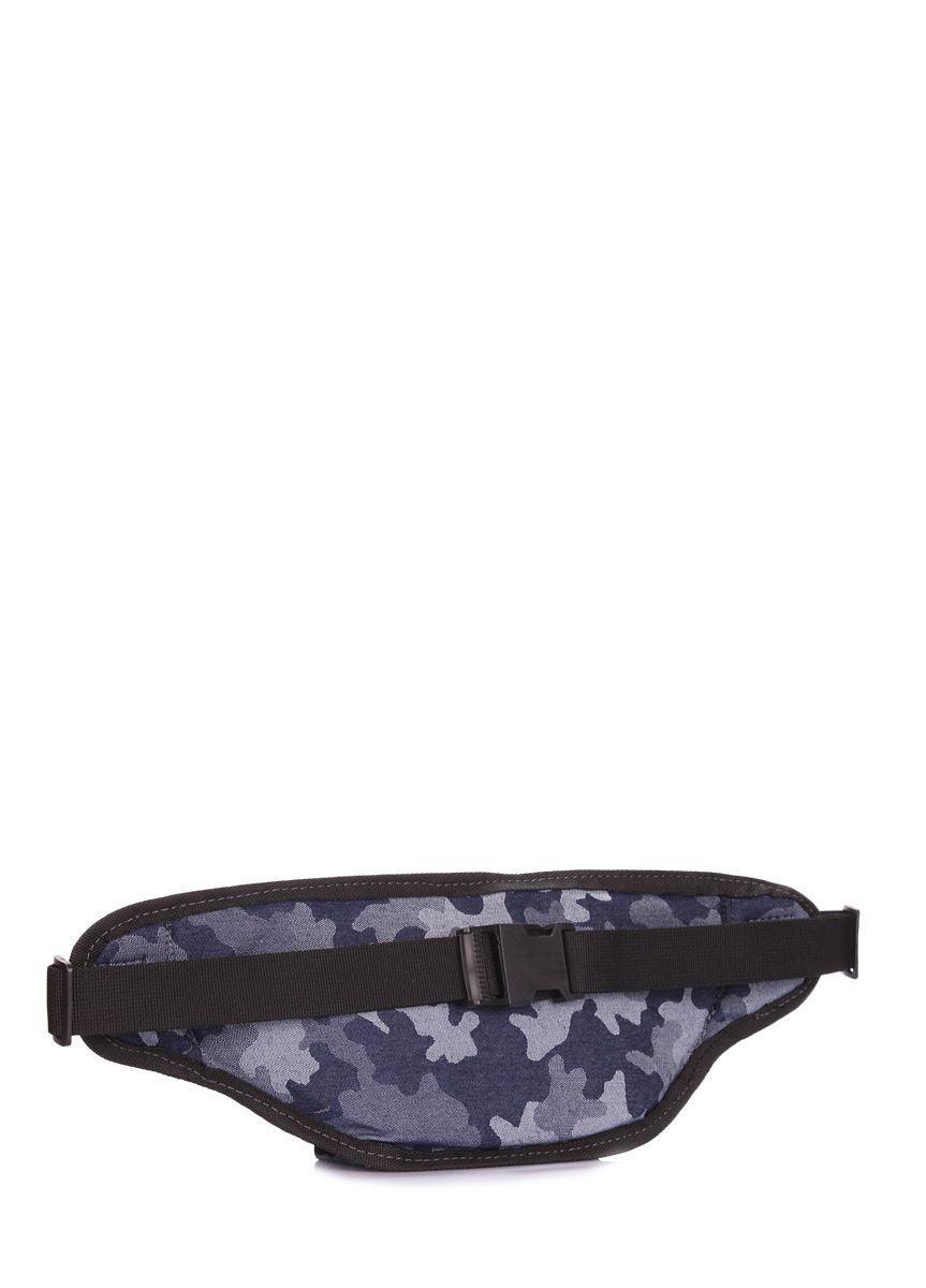 Джинсовая камуфляжная сумка-бананка POOLPARTY Bumbag