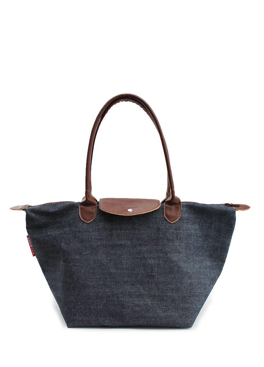 Джинсовая сумка POOLPARTY с клапаном