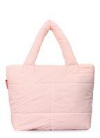 Дутая стеганая сумка POOLPARTY Fluffy персиковая