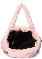 Дутая стеганая сумка POOLPARTY Fluffy персиковая