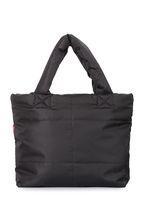 Дутая стеганая сумка POOLPARTY Fluffy черная