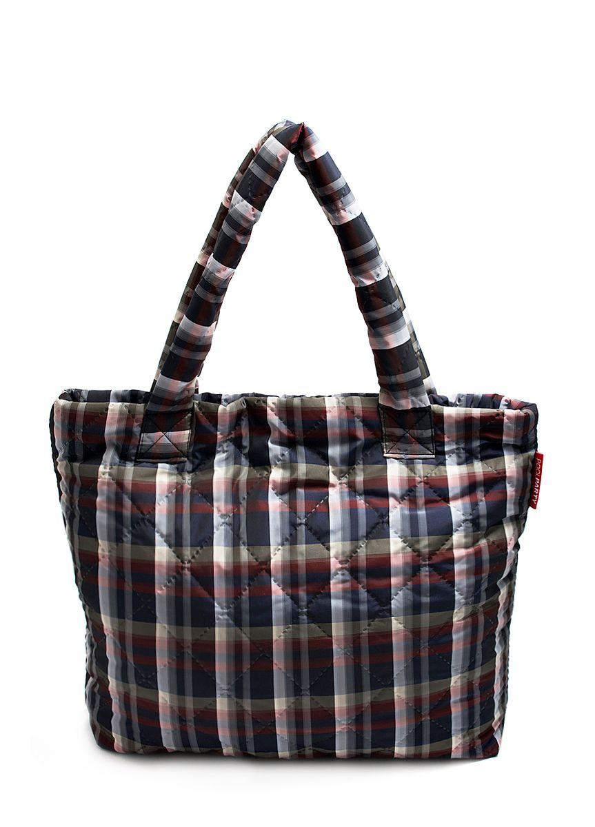 Дутая сумка POOLPARTY в клетку