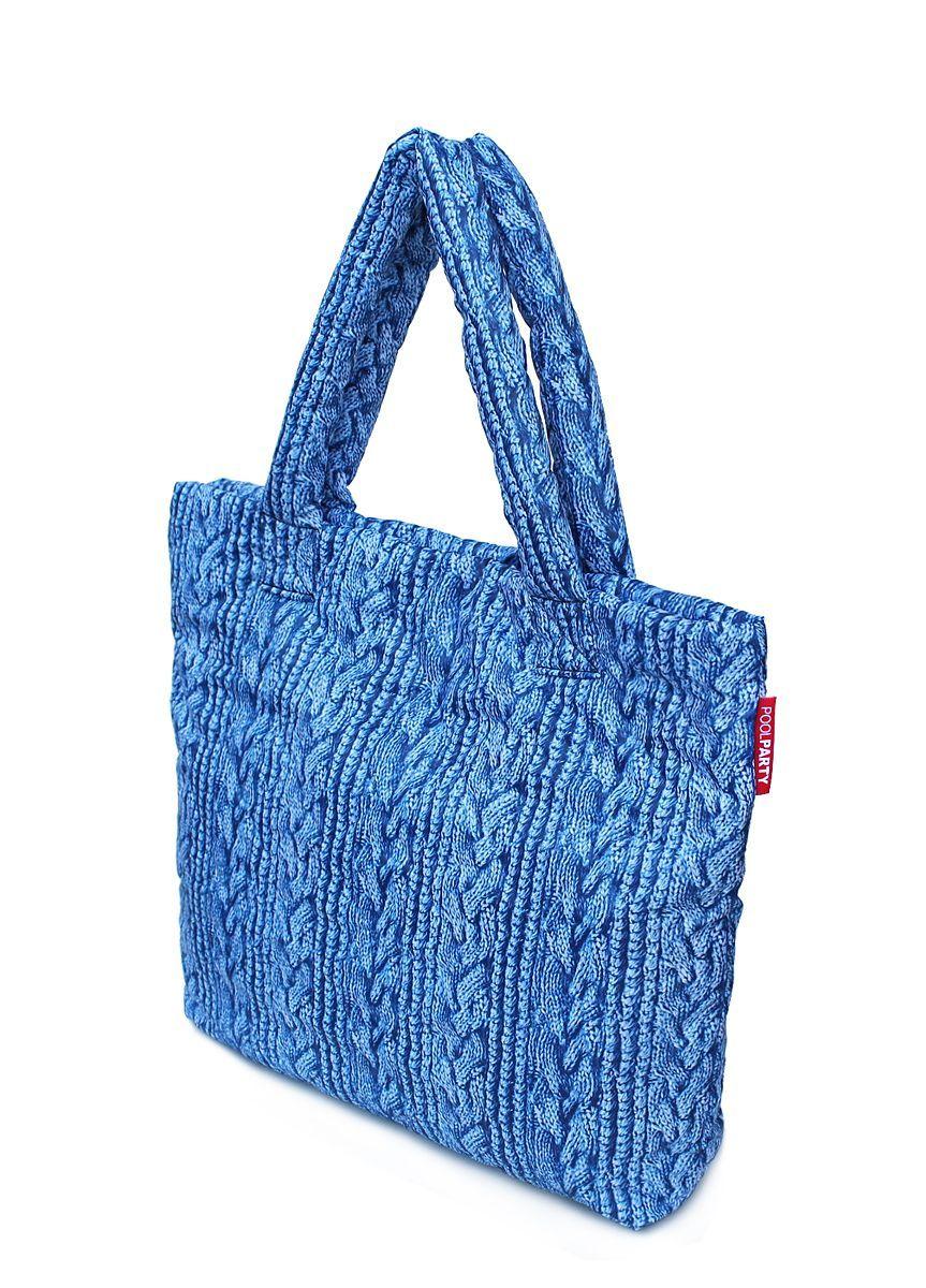 Дутая сумка POOLPARTY с вязкой