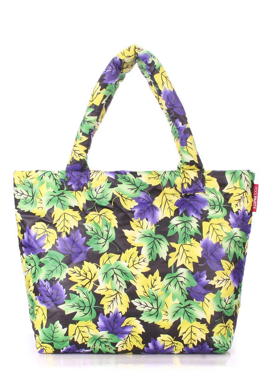 Дутая сумка POOLPARTY с осенними листьями