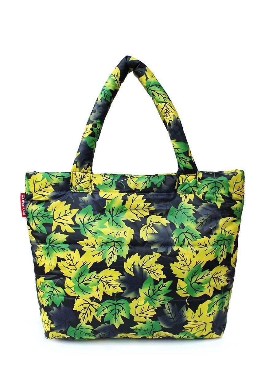 Дутая сумка POOLPARTY с осенними листьями