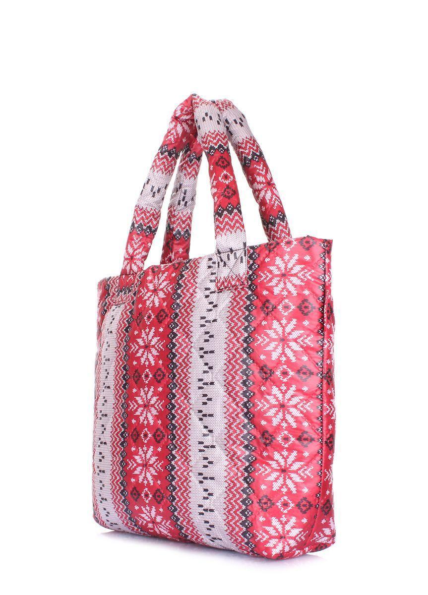 Дутая сумка POOLPARTY с северным орнаментом