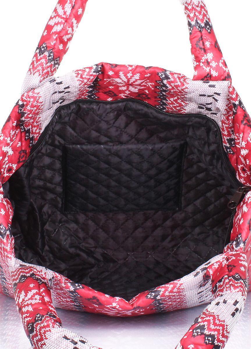 Дутая сумка POOLPARTY с северным орнаментом