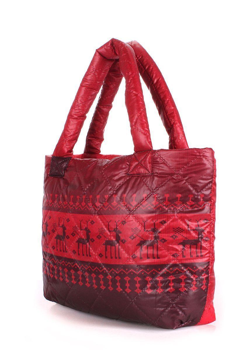Дутая сумка POOLPARTY с северным орнаментом