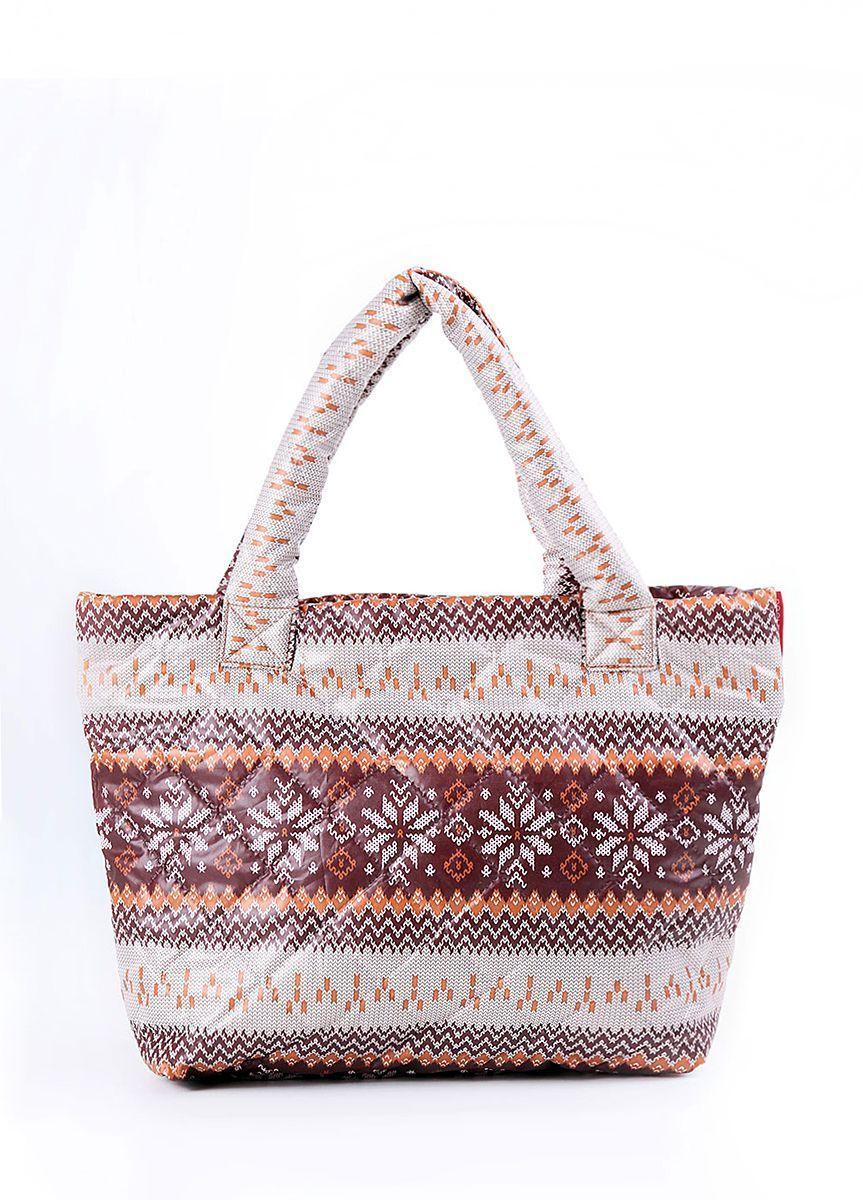 Дутая сумка POOLPARTY с северным орнаментом