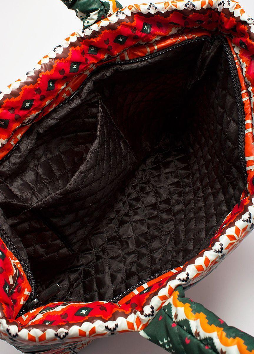 Дутая сумка POOLPARTY с северным орнаментом