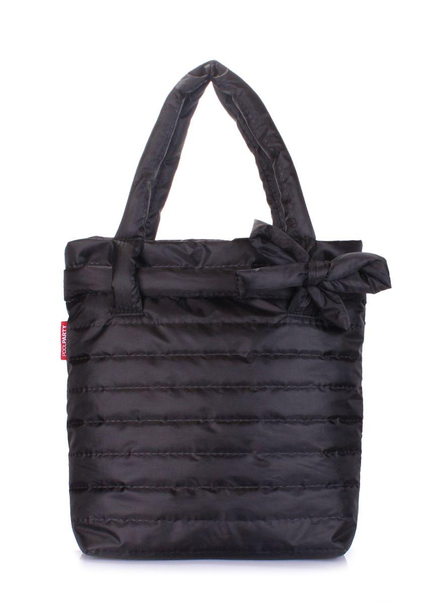 Дутая сумка POOLPARTY черная