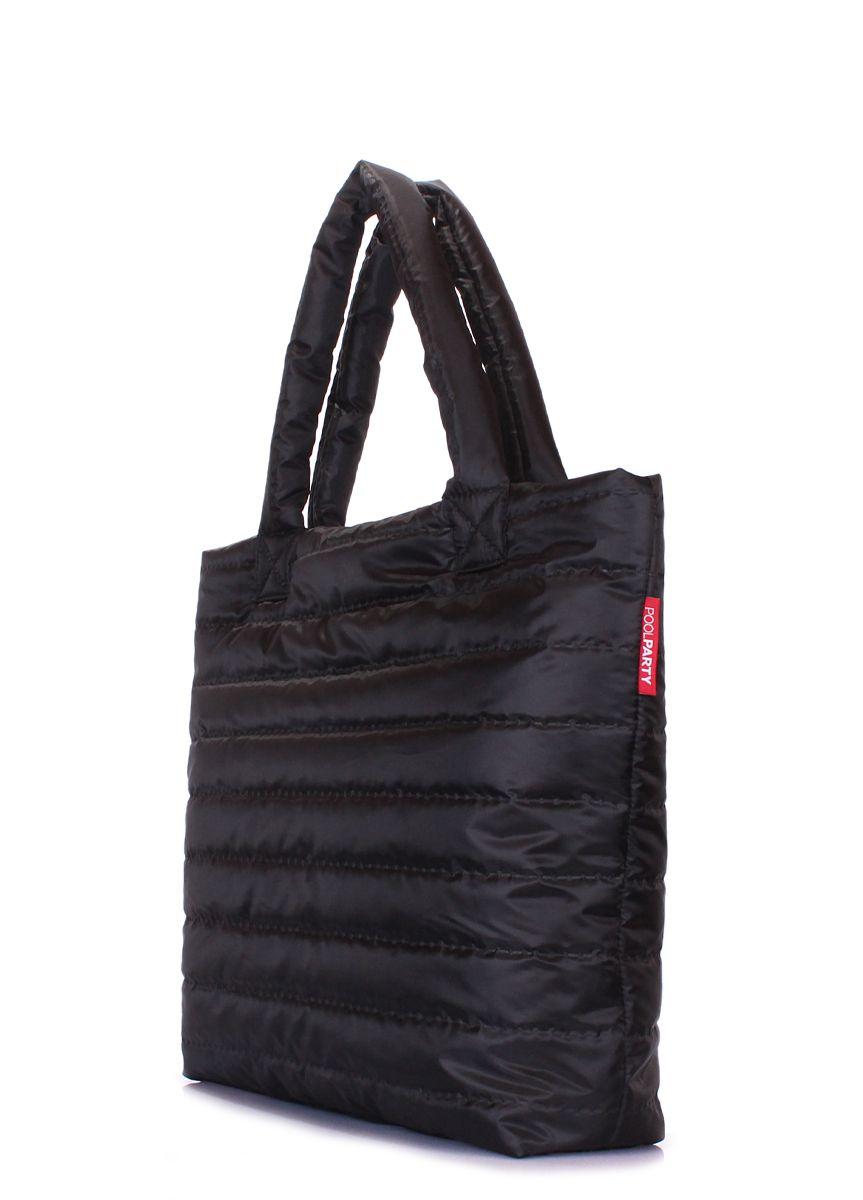 Дутая сумка POOLPARTY черная