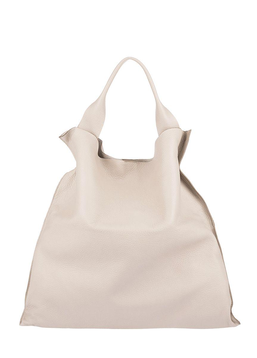 Женская кожаная сумка POOLPARTY Bohemia бежевая