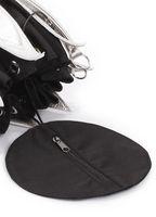 Женская кожаная сумка POOLPARTY Flower серебряная