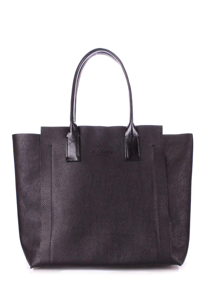 Женская кожаная сумка POOLPARTY Legend черная