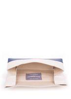 Кожаная косметичка-клатч POOLPARTY 2NITE бело-синяя