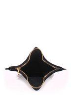 Кожаная косметичка-клатч POOLPARTY STAR черная