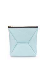 Кожаная косметичка-клатч POOLPARTY THE X голубая