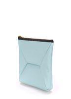 Кожаная косметичка-клатч POOLPARTY THE X голубая