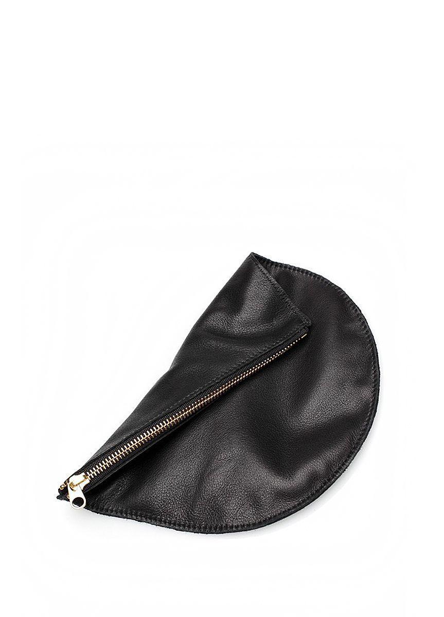 Кожаная косметичка-клатч POOLPARTY черная