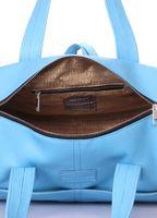 Кожаная сумка POOLPARTY Sidewalk голубая