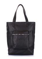 Кожаная сумка POOLPARTY Spirit черная