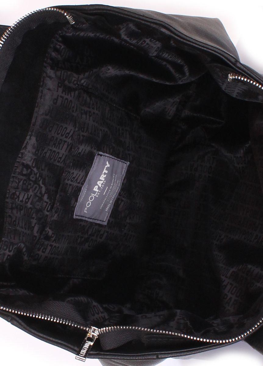 Кожаная сумка POOLPARTY Spirit черная