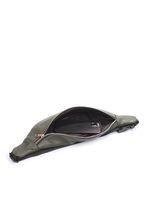 Кожаная сумка-бананка POOLPARTY зеленая