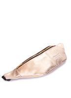 Кожаная сумка-бананка POOLPARTY золотая