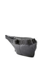 Кожаная сумка-бананка POOLPARTY черная