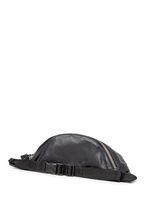 Кожаная сумка-бананка POOLPARTY черная