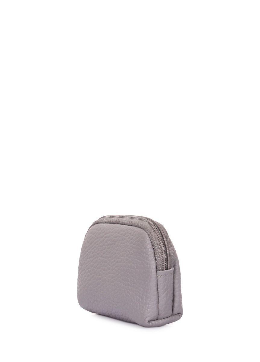 Кожаный кошелек для монет POOLPARTY серый