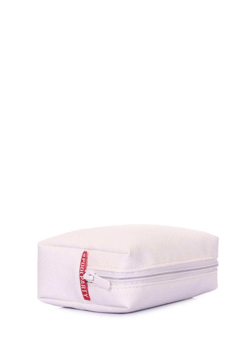 Косметичка из искусственной кожи POOLPARTY Beautybag белая
