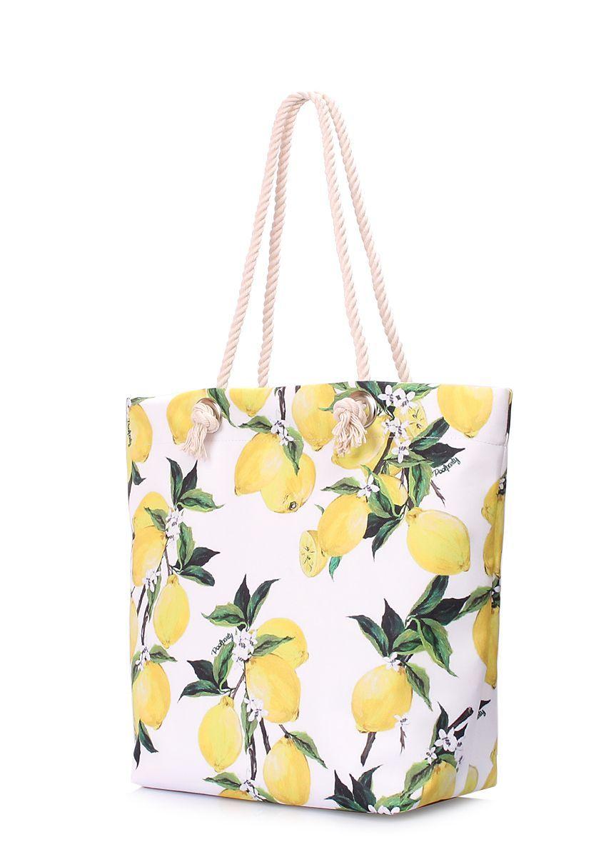 Летняя сумка POOLPARTY Anchor с лимонами
