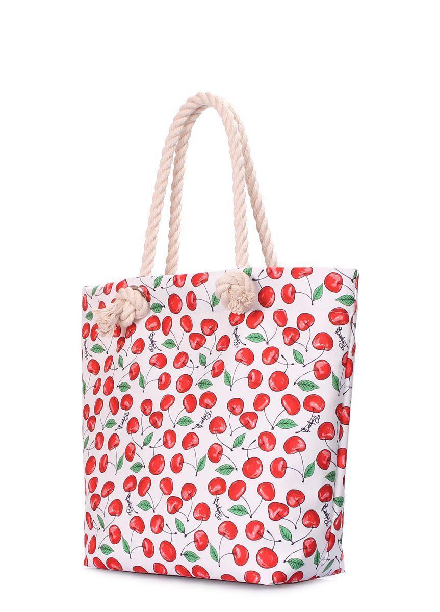 Летняя сумка POOLPARTY Anchor с черешнями