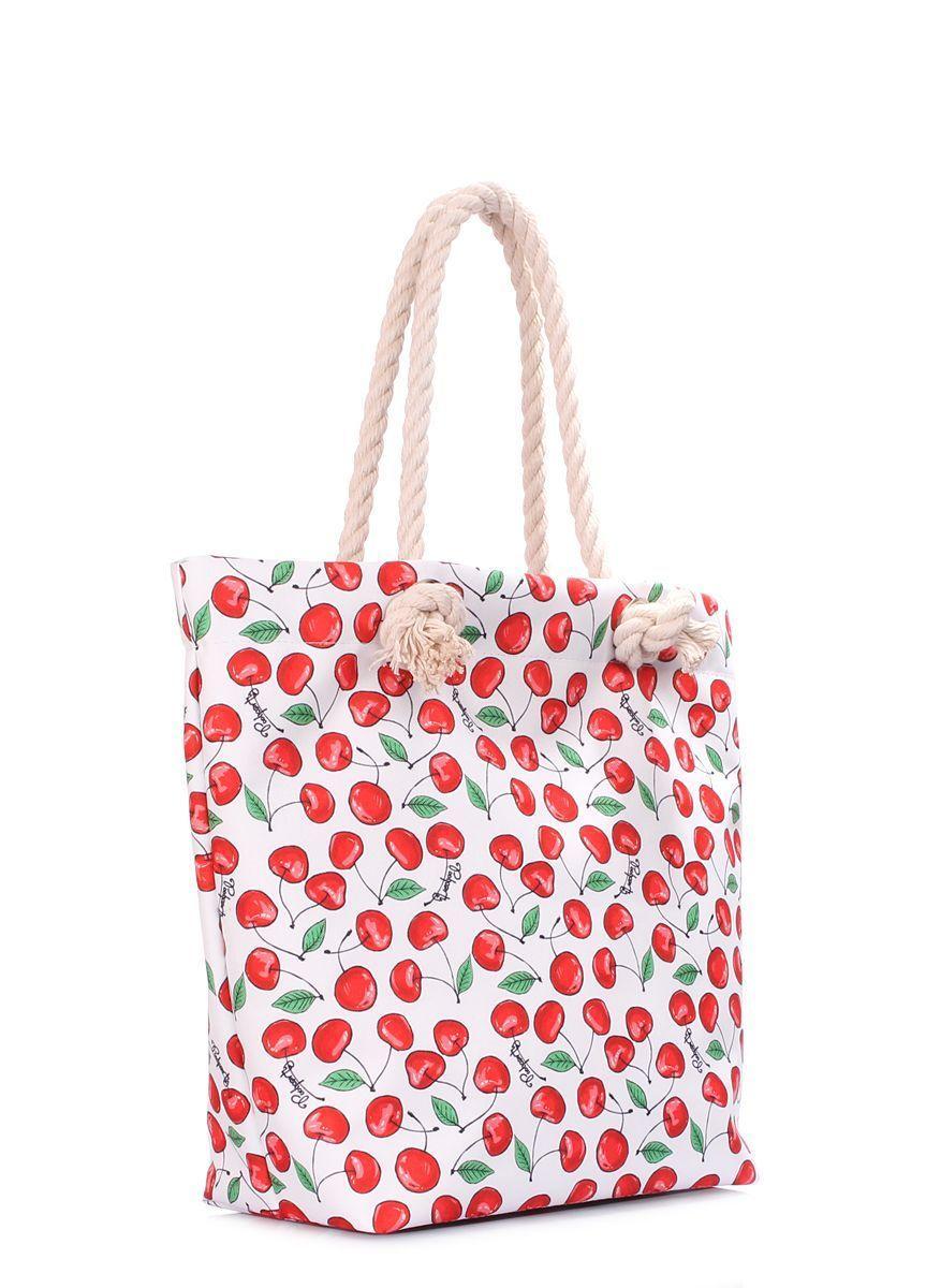 Летняя сумка POOLPARTY Anchor с черешнями