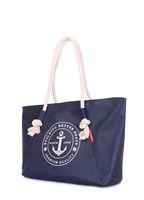 Летняя сумка POOLPARTY Breeze с якорем синяя