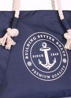 Летняя сумка POOLPARTY Breeze с якорем синяя