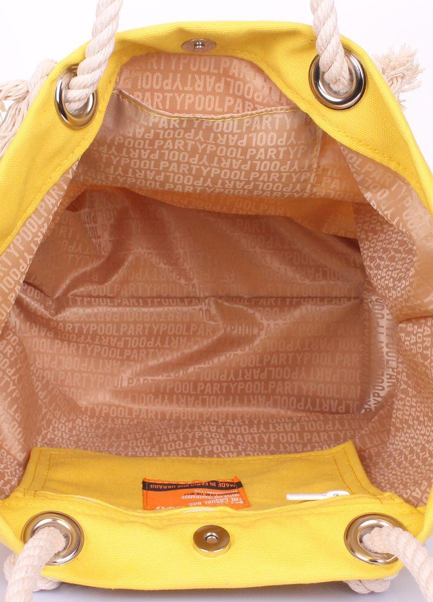 Летняя сумка с якорем POOLPARTY Anchor желтая