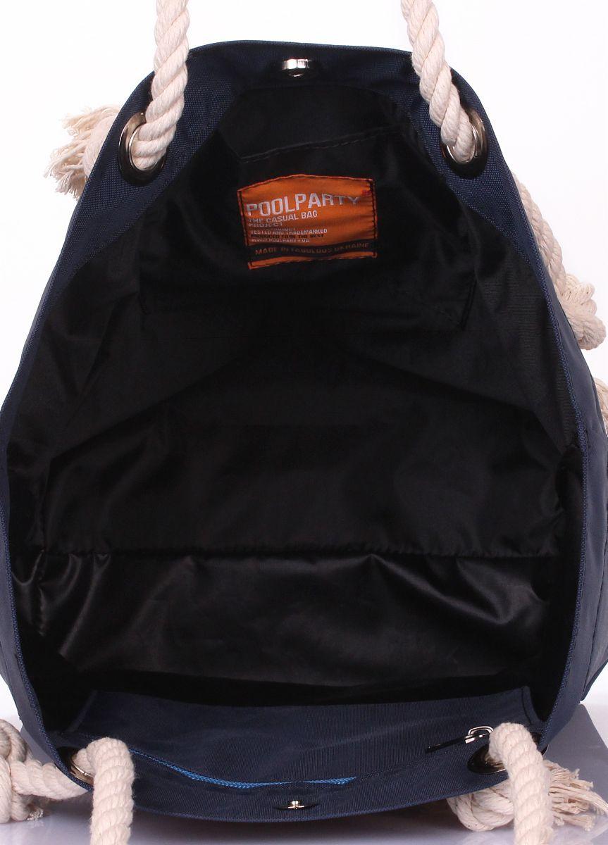 Летняя сумка с якорем POOLPARTY Anchor синяя