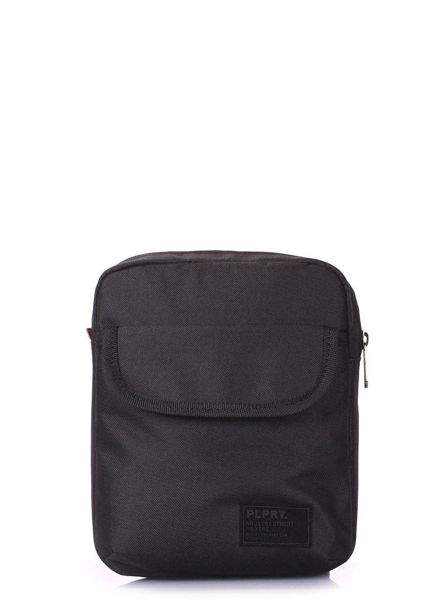 Мужская текстильная сумка с ремнем на плечо POOLPARTY Extreme черная