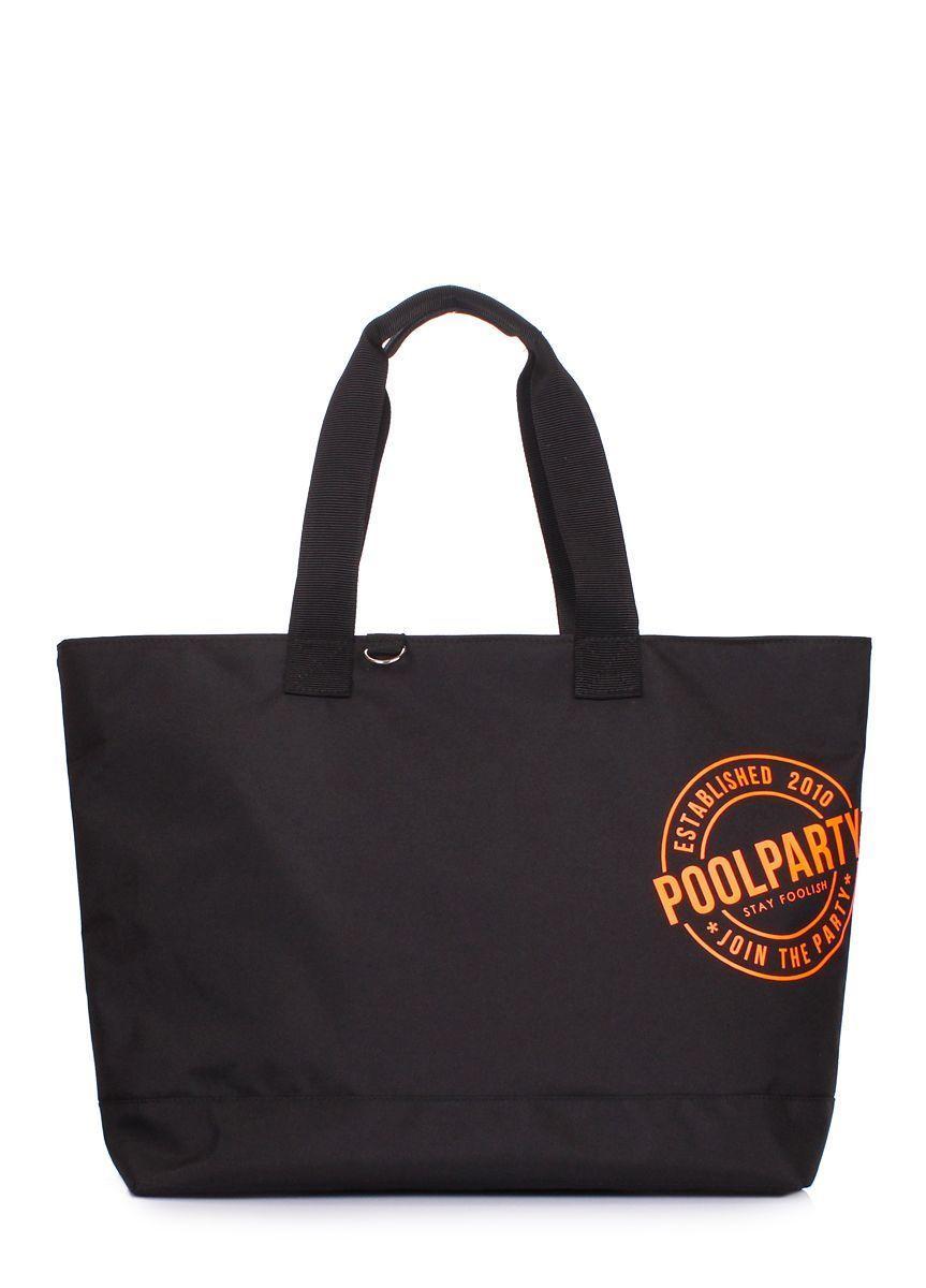 Повседневная текстильная сумка POOLPARTY Riot черная