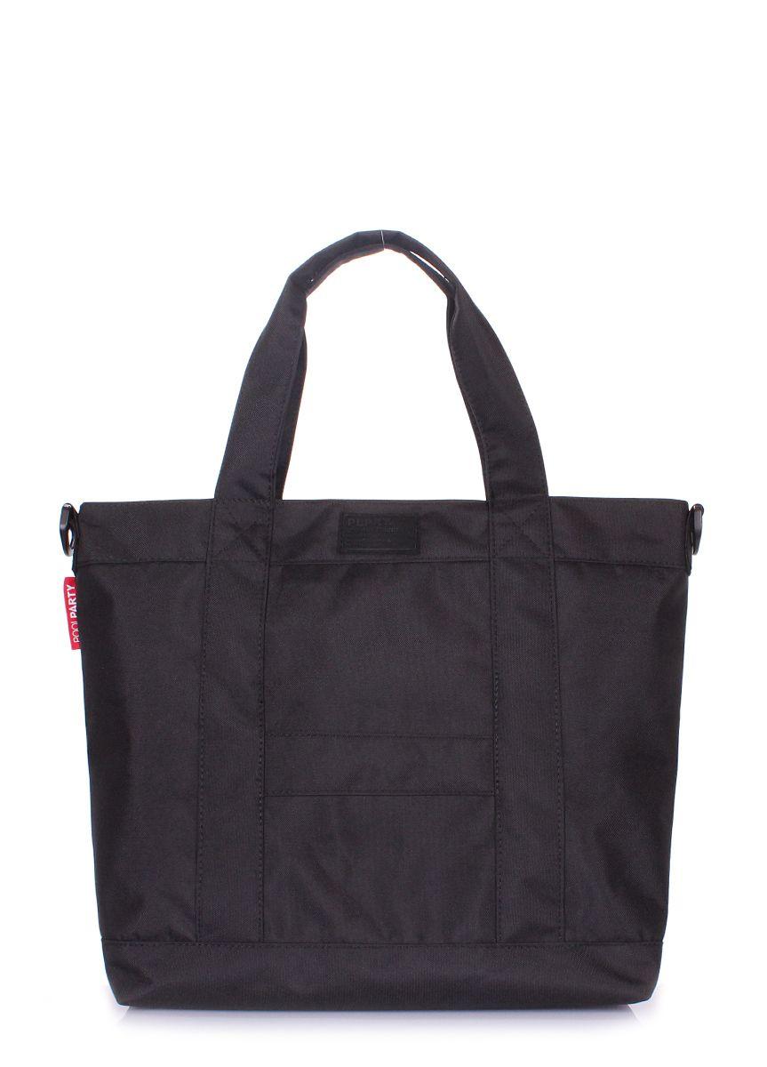 Повседневная текстильная сумка POOLPARTY черная