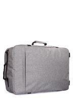 Рюкзак-сумка для ручной клади POOLPARTY Cabin 55x40x20см МАУ / SkyUp серо-оранжевый