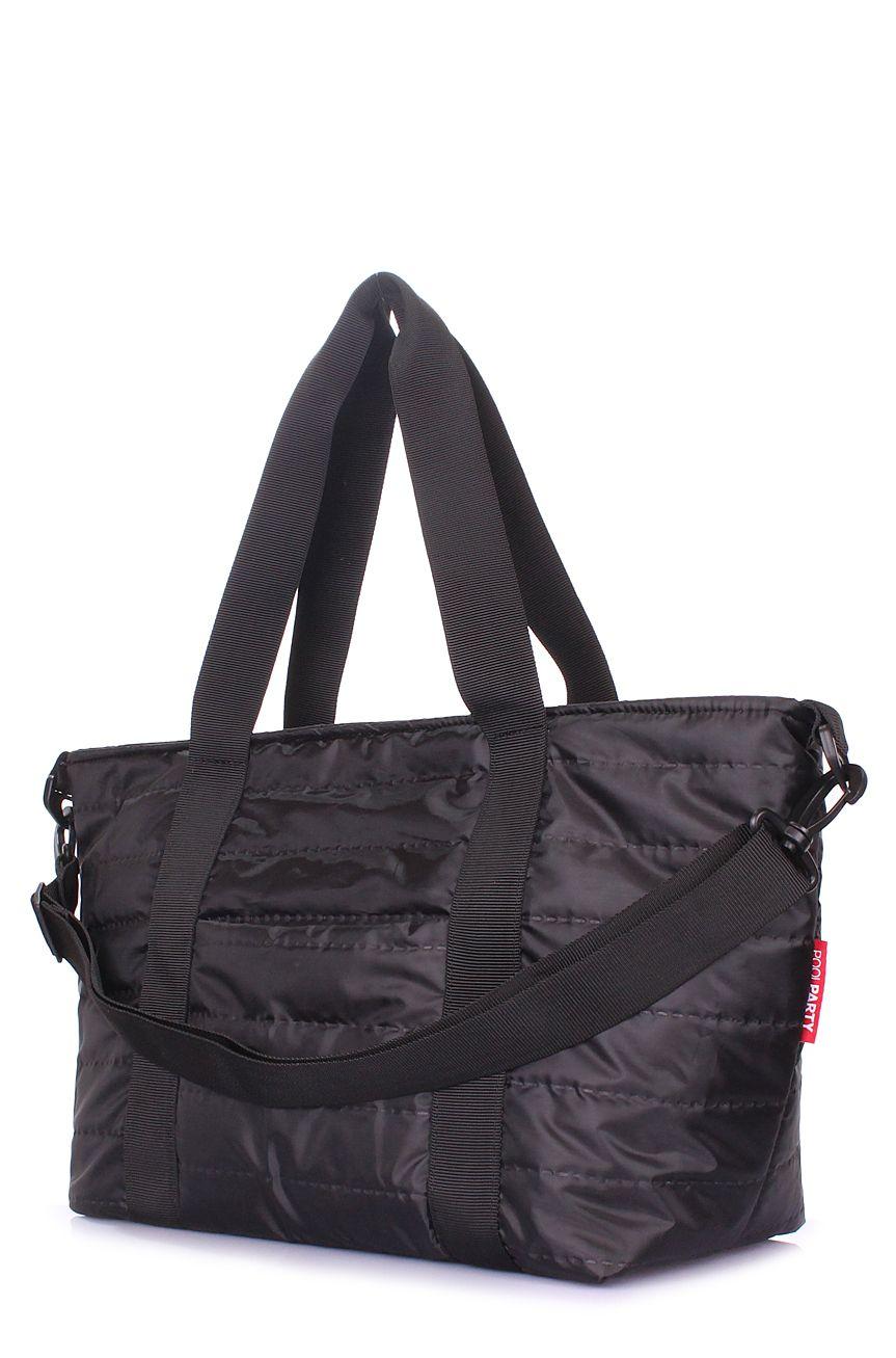 Стеганая сумка POOLPARTY Air черная